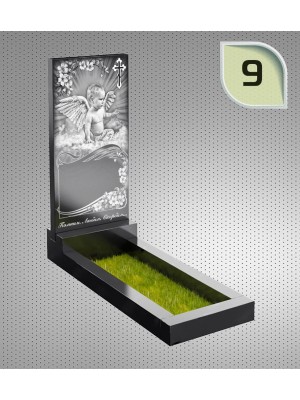 Памятник из гранита "Клипарт" с оформлением 9 — ritualum.ru